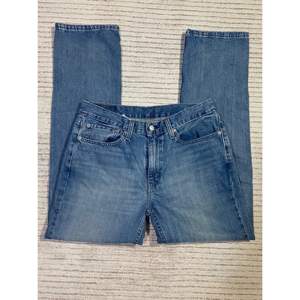 Levis 514 Straight Fit Mens Jeans Medium Wash Blue Denim 34x34‎